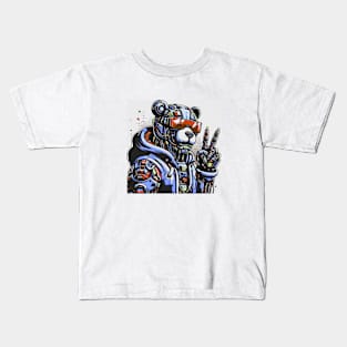 Cyborg Bear Kids T-Shirt